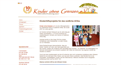 Desktop Screenshot of kinder-ohne-grenzen.org